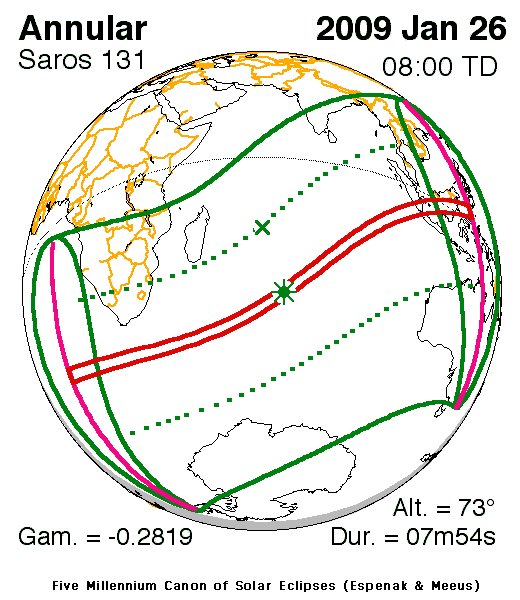 zaćmienie 26 styczeń 2009 rok